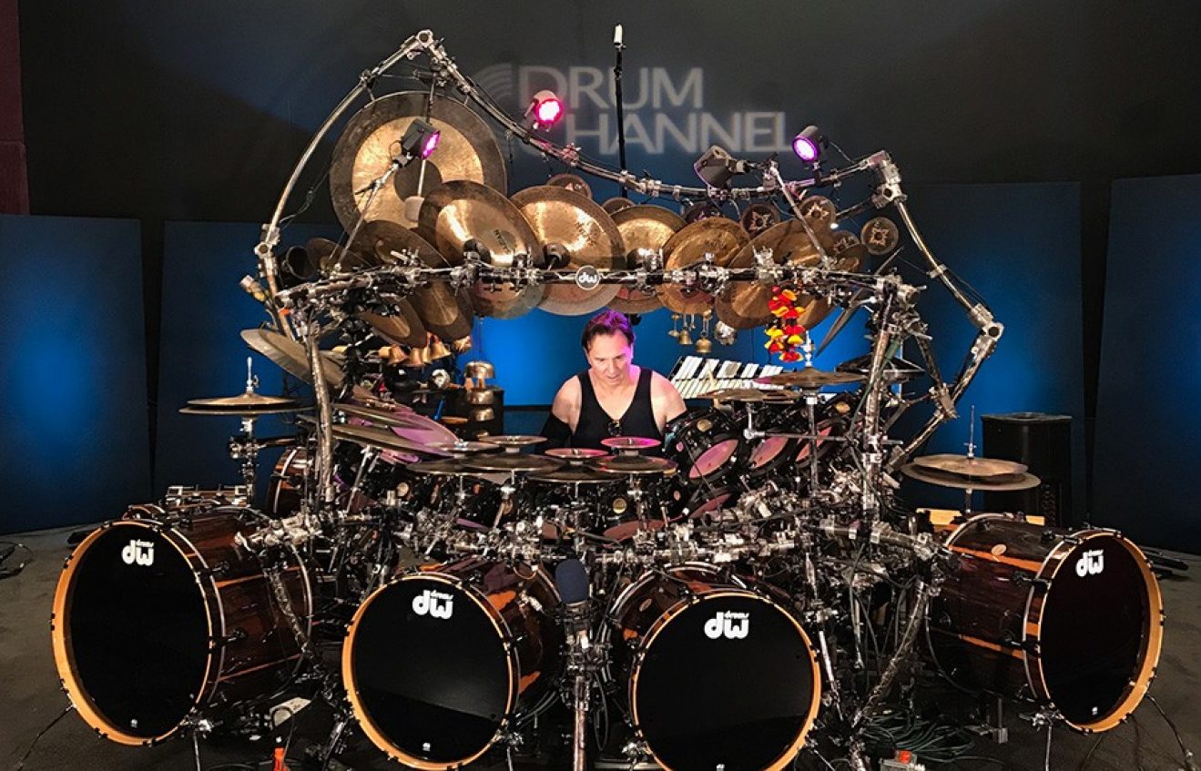 Terry Bozzio. is a drummer with the bulkiest setup worldwide. 